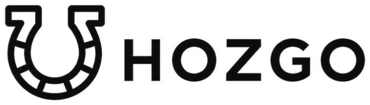 The HOZGO logo, a horseshoe next to the word HOZGO in bold capitals.